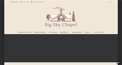 Desktop Screenshot of bigskychapel.com