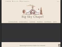 Tablet Screenshot of bigskychapel.com